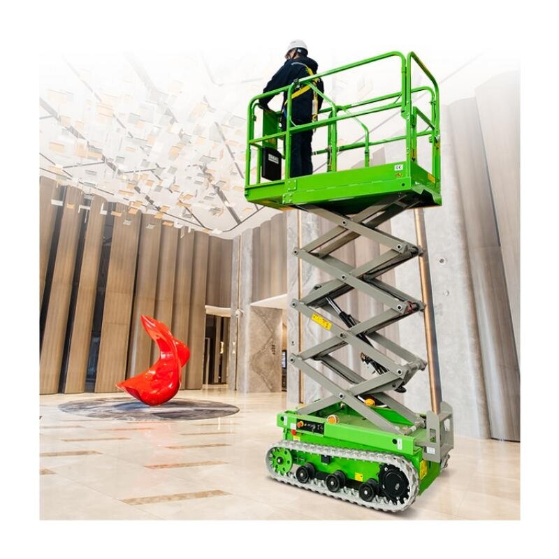 Electric Crawler Scissor Lift Factory - OEM 300kg 6-14m Hydraulic Mobile for Spraying