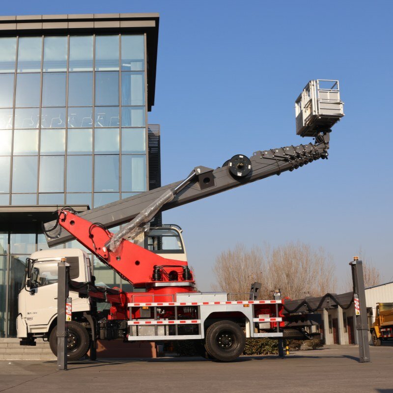Aerial Work Platform Truck Manufacturer - OEM with Crane Bucket Mobile Hydraulic Cage