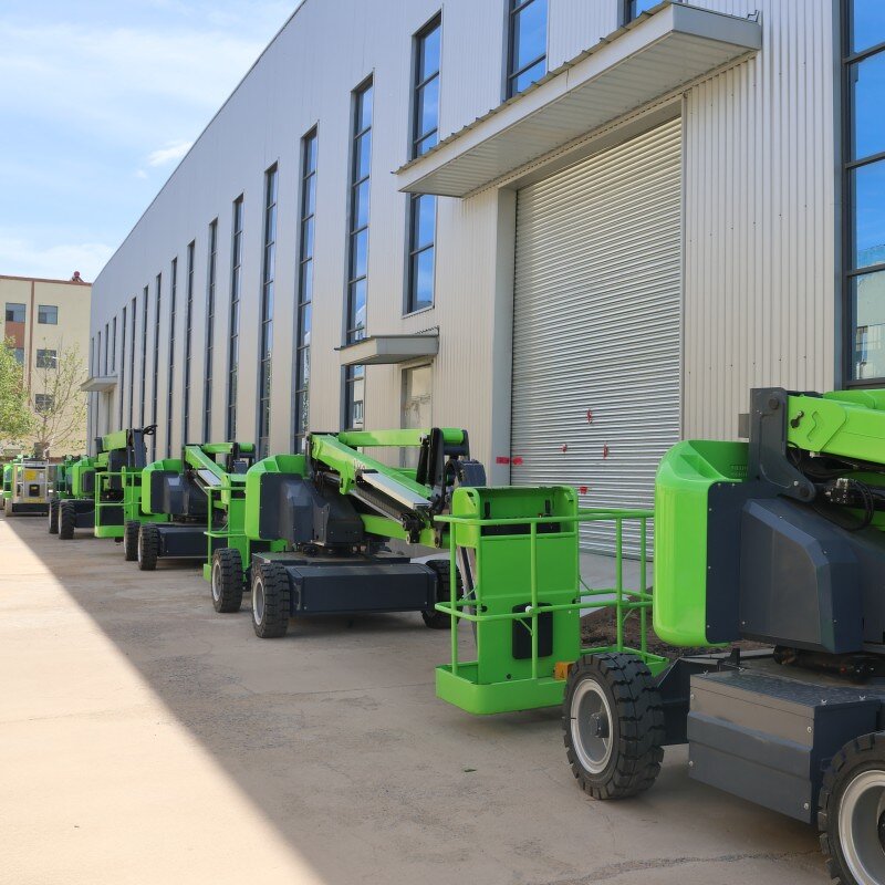 Self Propelled Articulated Boom Lift Manufacturer - OEM Compact Platform Electric Diesel 14-36m