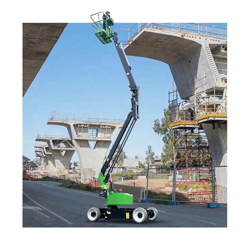 Self-propelled Articulating Boom Lift Manufacturer - OEM 215KG 12M Electric Boom Lift
