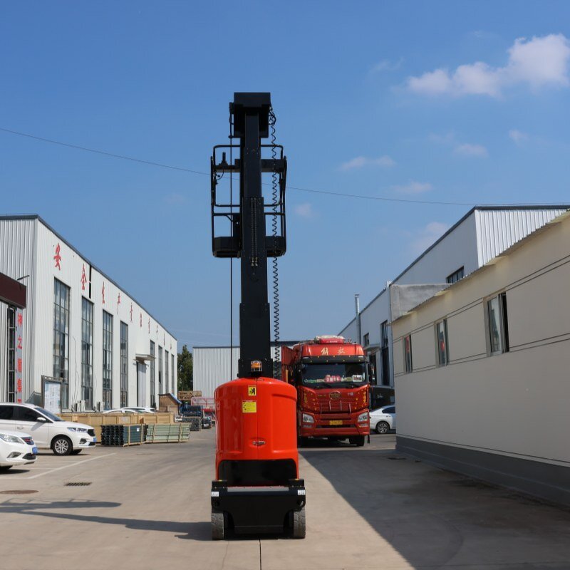 Single Mast Mobile Platform Factory - OEM 10m Hand Pull Aerial Working 12m Lifting Height