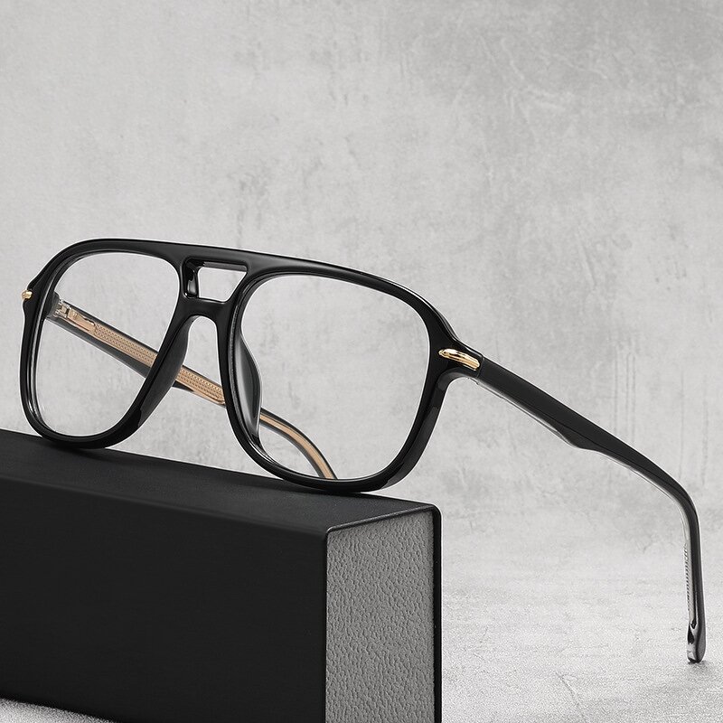 Glasses Frame Manufacturer - OEM Custom Square Double Bridge TR90 Clear