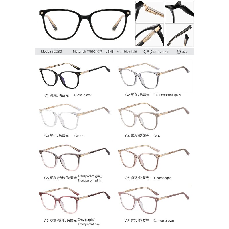 Eyeglasses Manufacturer - OEM Custom Sexy Cat Eye Transparent Vintage