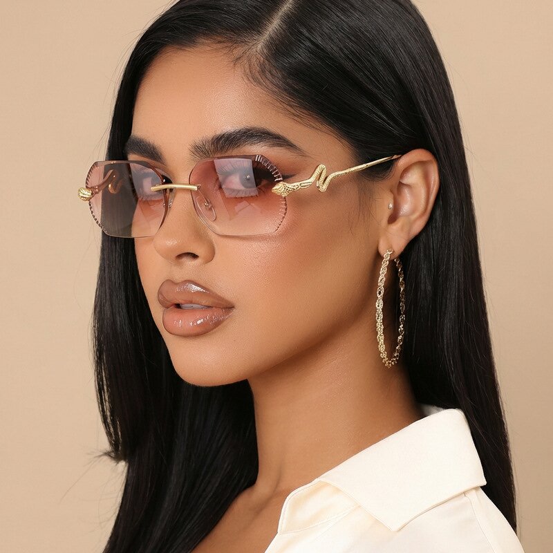 Sunglasses Factory - OEM Custom Small Frame Polygon Rimless