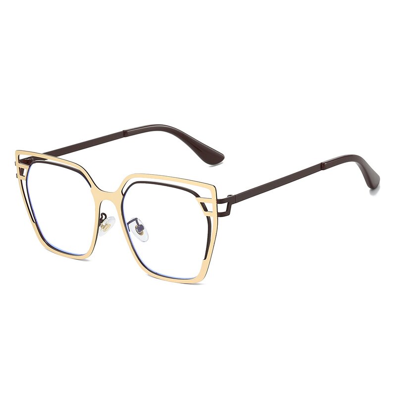 Eyeglasses Manufacturer - OEM Custom Square Hollow Out Large Frame