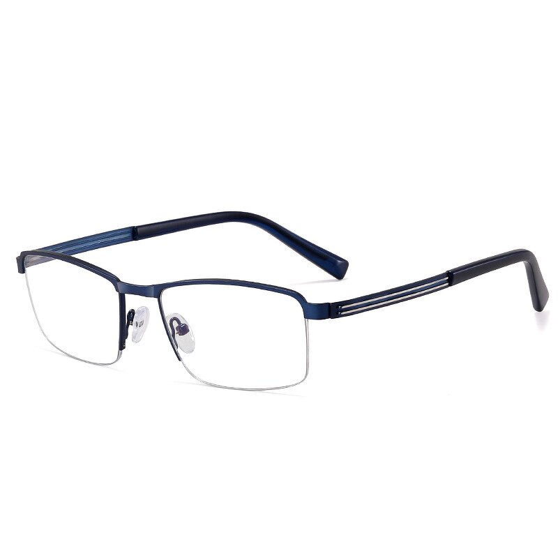 Business Glasses Manufacturer - OEM Custom Ultralight Semi-Rimless Metal