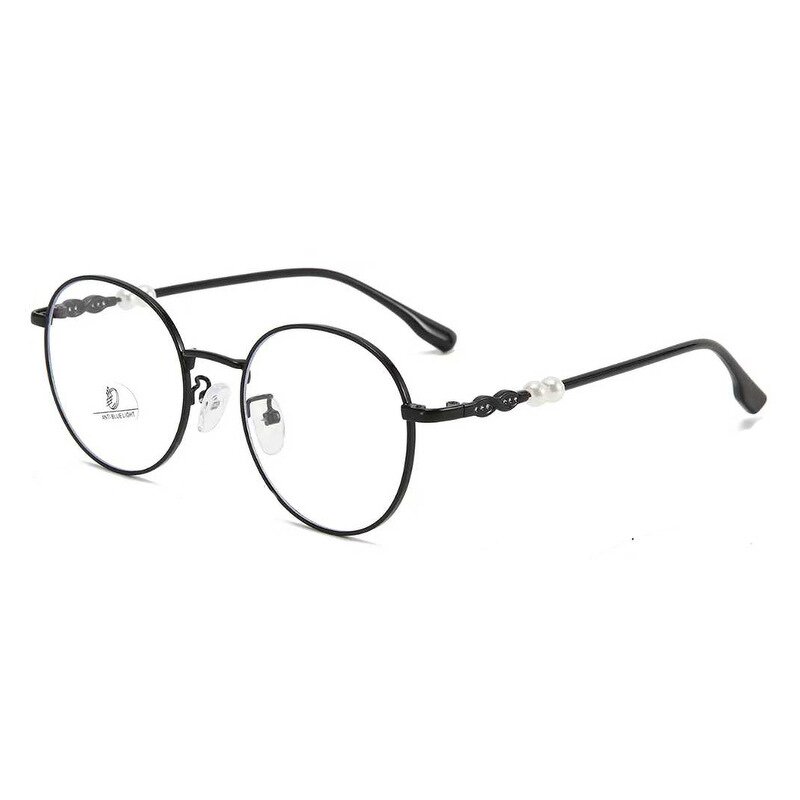 Anti Blue Light Glasses Factory - OEM Custom Ultralight Pearl Metal Round