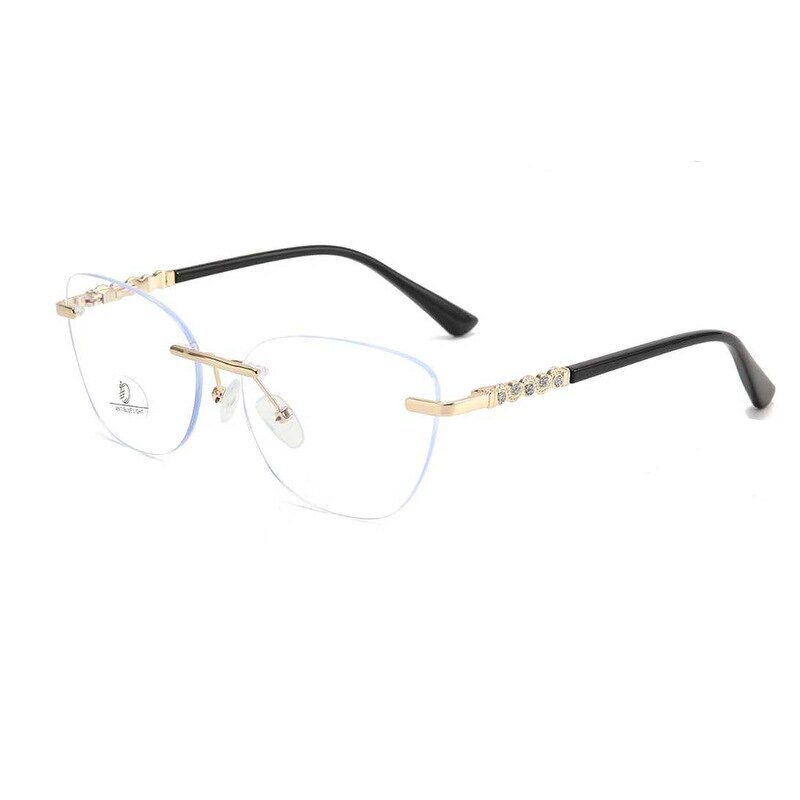 Eyeglasses Manufacturer - OEM Custom Spring Hinge Transparent Rimless