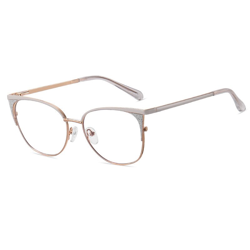 Anti Blue Light Glasses Manufacturer - OEM Custom Simple Metal Vintage Cat Eye