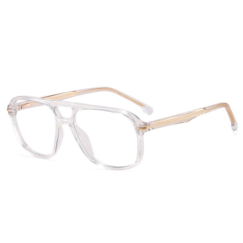 Glasses Frame Manufacturer - OEM Custom Square Double Bridge TR90 Clear