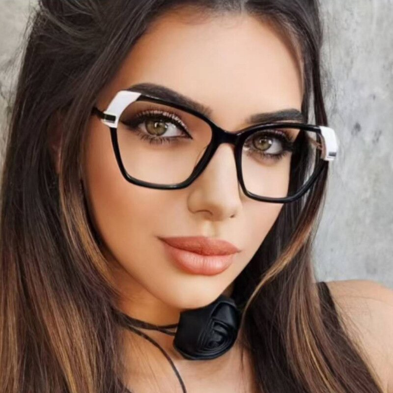 Eyeglasses Factory - OEM Custom Fashion Red Leopard Patchwork Retro