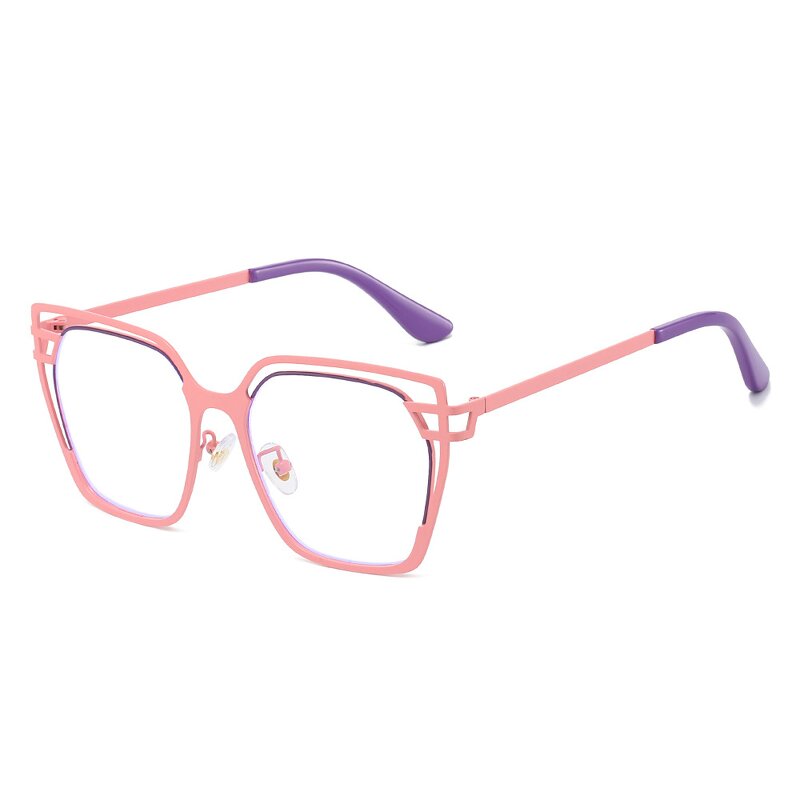 Eyeglasses Manufacturer - OEM Custom Square Hollow Out Large Frame