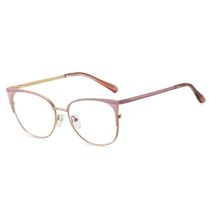 Anti Blue Light Glasses Manufacturer - OEM Custom Simple Metal Vintage Cat Eye