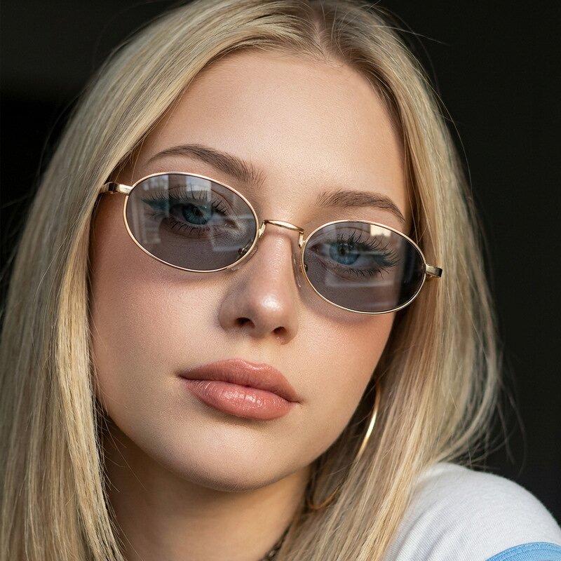 Sunglasses Manufacturer - OEM Custom Luxury Oval Metal Frame