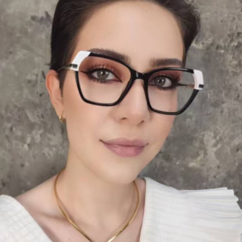 Eyeglasses Factory - OEM Custom Fashion Red Leopard Patchwork Retro