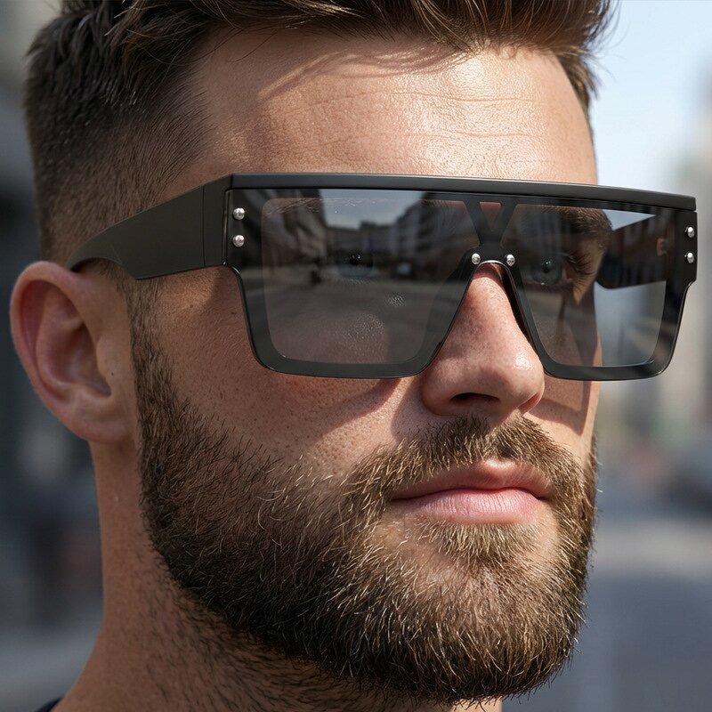 Sunglasses Manufacturer - OEM Custom Big Frame Square Rivets