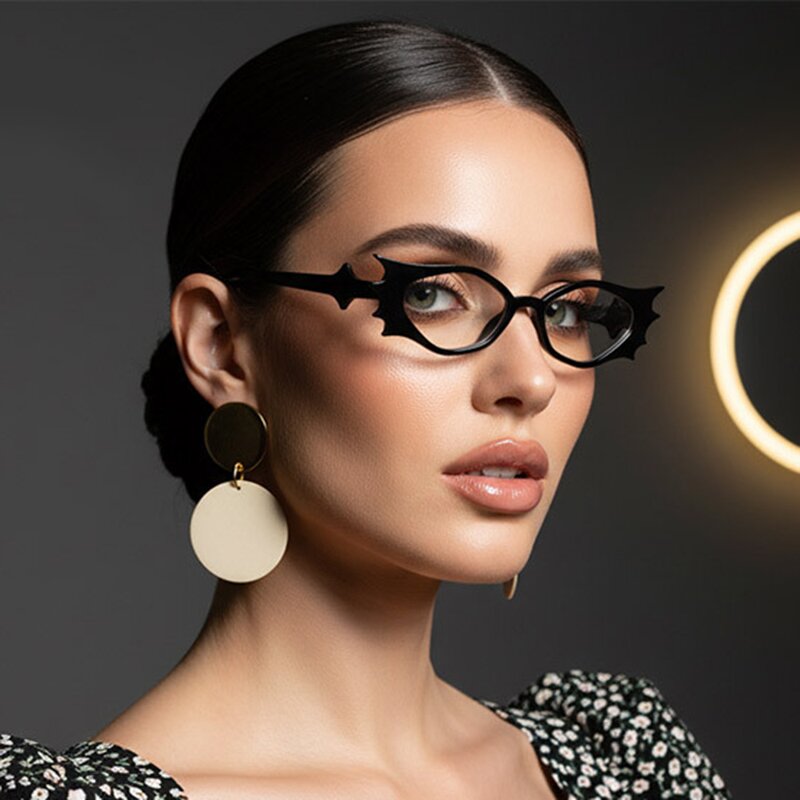 Eyeglasses Manufacturer - OEM Custom Sexy Bat Shaped Retro Punk
