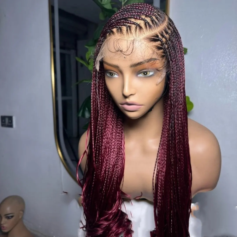 bob Hair Wholesale goal and Green Check Over Deep Water Wave Wig Braid