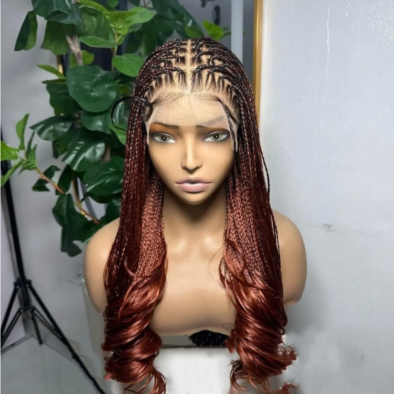 bob Hair Wholesale goal and Green Check Over Deep Water Wave Wig Braid