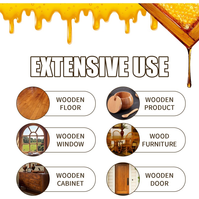 120ml Furniture Care Wax Beeswax Spray for Floor Polishing & Waterproofing Anti-Dry Crack & Scratches Refurbished Wax & Polishes