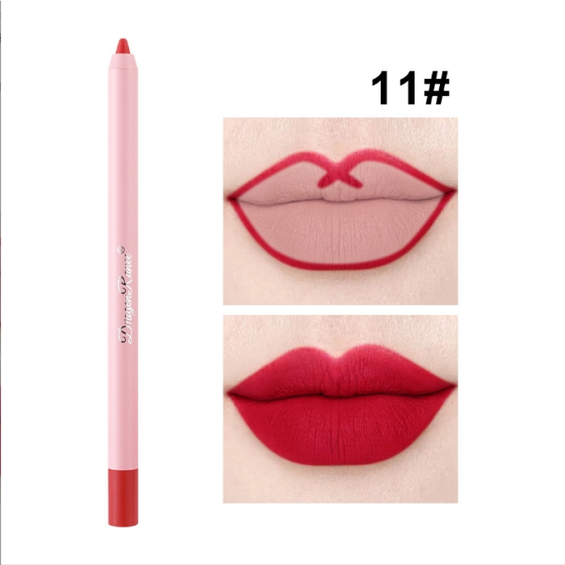Lip Liner Waterproof Mist Matte Bean-sand Crocheted Lip Liner Lipgloss Pen Non-Fading Lip Liner Waterproof Lipstick Pen