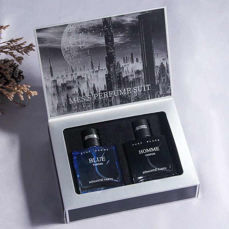 Light Fragrance Cologne Men's Long-lasting   Gift 2 Bottle Set Gift Box