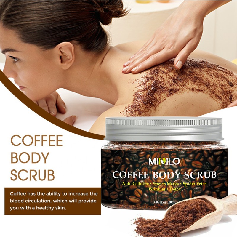 Coffee Scrub 120g Body Scrub Remove Dirt  Exfoliating Bath Cleaning 120ml