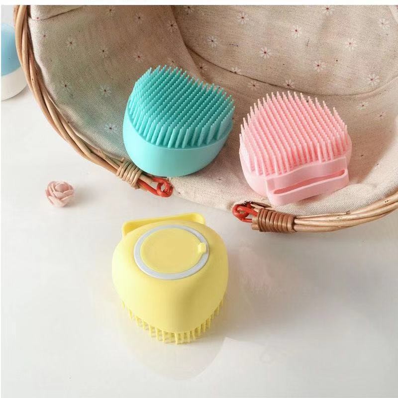 Safety Baby Soft Hair Shampoo Brush Bath Household Baby Pet Bath Artifact Massage Brush