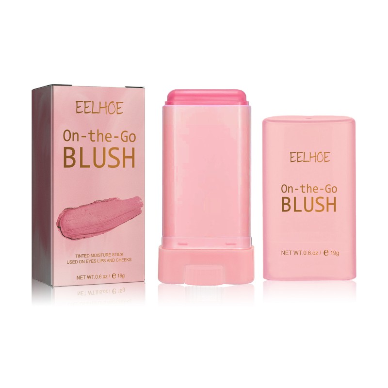 Powder Blusher Stick Brightens and Bottoms, Three-dimensional, Natural, Nude, Waterproof, Light and Multi-functional