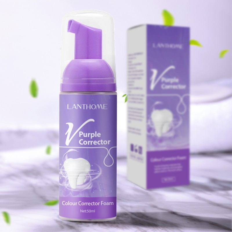 Hot  Sales of Purple Teeth Mousse Teeth Whitening  Fresh Breath Toothpaste to Remove Teeth Yellow Wholesale Price