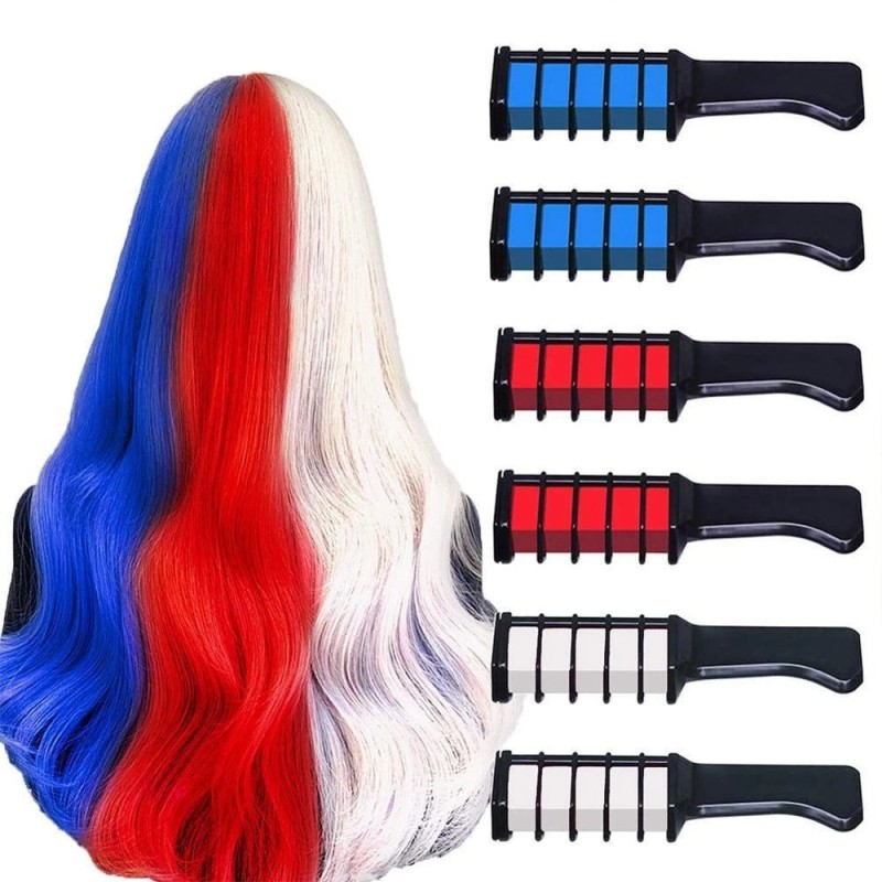 10 Color Disposable Temporary Hair Dyeing Comb Semi-Permanent Cream Form Hair Chalk