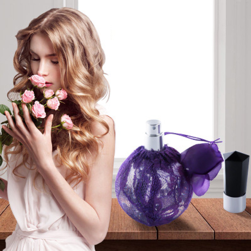 Midnight Rose Lace Lasting Perfume, Charm Flower and Fruit Fragrance 100ml Large Capacity