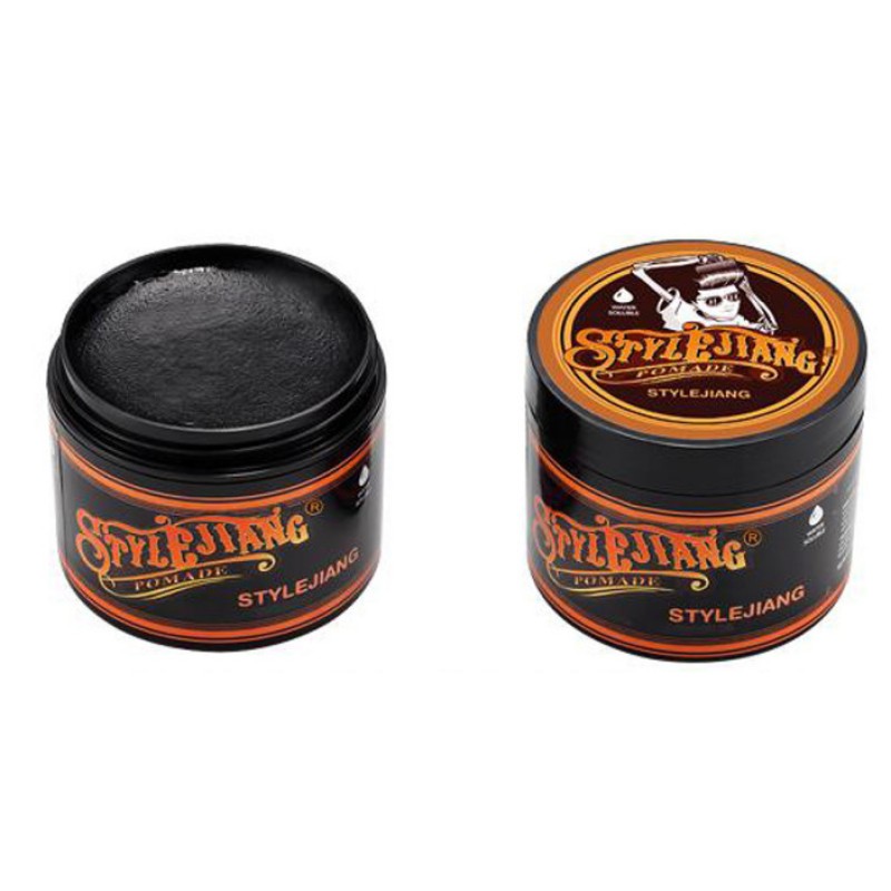 Edge Control Retro Hair Wax Pomade Skull Head Foreign Trade English Caramel Men Oil Head  120g Pomade