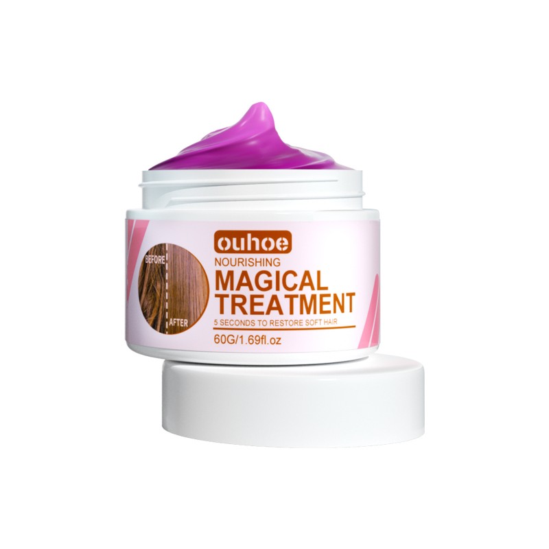 Best-Selling Keratin Herbal Hair Cream Mask Quick Repair and Nourishment No Steaming Required Makes Hair Smooth and Soft