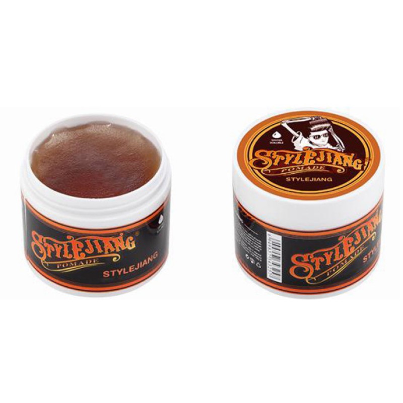 Edge Control Retro Hair Wax Pomade Skull Head Foreign Trade English Caramel Men Oil Head  120g Pomade