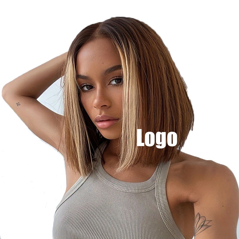 13x4 Front Lace Wig 100% Human Hair Wig  10inch Popular Style for Women in Europe, America, France and Spain