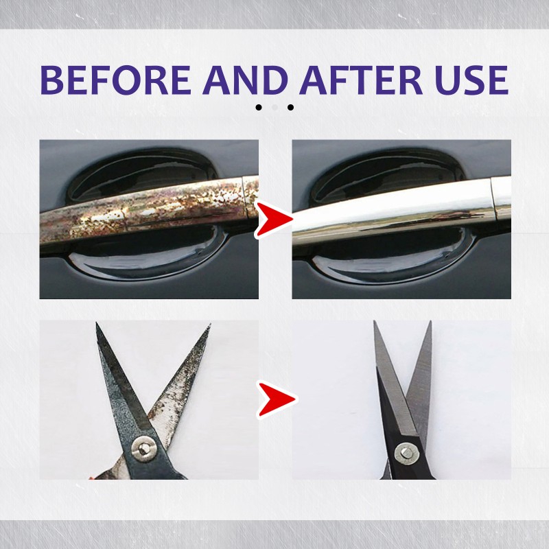 Multi-Functional 30ml Stainless Steel Rust Remover Liquid Car Wheel Hub Polishing Retreader Faucet Metal Rust Remover