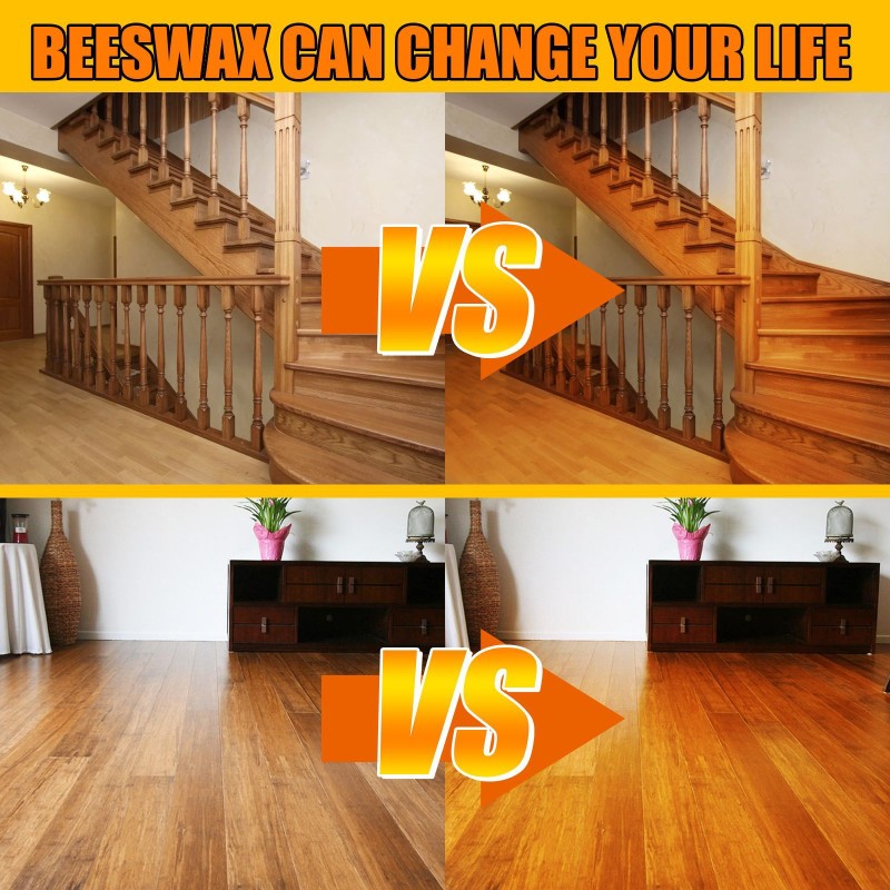 Natural Beeswax Furniture Care Polishing Waterproof Anti-cracking Brightening Wood Floor Maintenance Beeswax