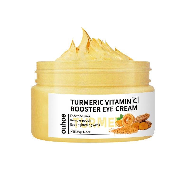 Hot Hot Turmeric Vitamin C Repair Eye Cream Fade Eye Bags Dark Circles Moisturizing Eye Cream Wholesale Price 30g