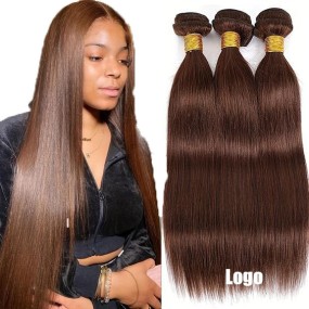 Wholesale 10-24inches 100% European Hair Chocolate Brown Straight Natural Pliable for Africa and the United States Hot Spot