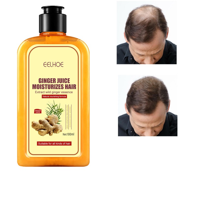 Ginger Professional Salon Anti-Hair Loss Shampoo Argan Oil Moisturizes Repairs Hair Follicles Tough Reduction Hair Falling Hair