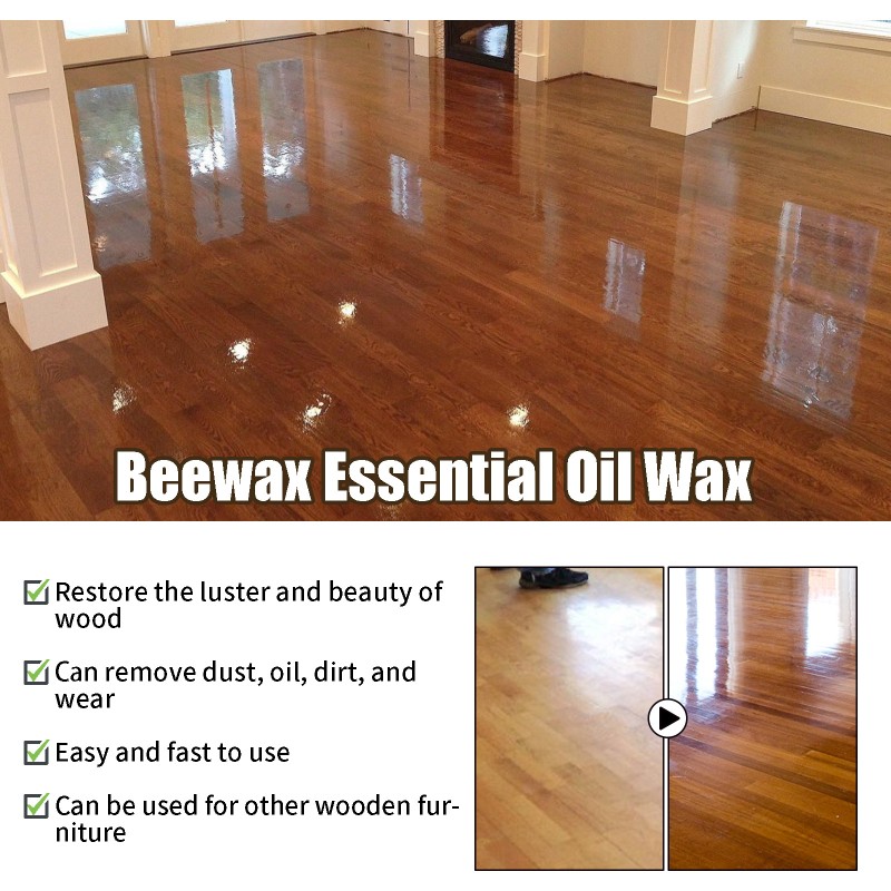 120ml Furniture Care Wax Beeswax Spray for Floor Polishing & Waterproofing Anti-Dry Crack & Scratches Refurbished Wax & Polishes