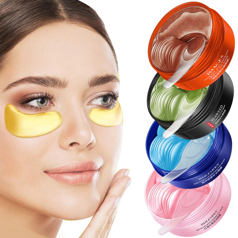 Hot Selling Skin Care Vitamin E Collagen Gel Eye Mask Gold Eye Patch Crystal Under Eye Mask