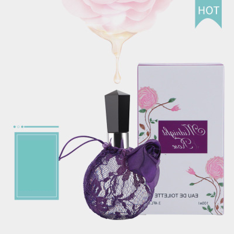 Midnight Rose Lace Lasting Perfume, Charm Flower and Fruit Fragrance 100ml Large Capacity