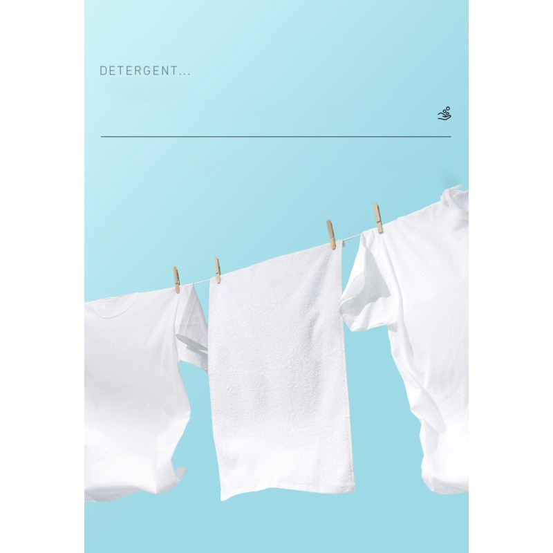 Fragrant, Clean and Supple Laundry Detergent, Laundry Care, Clean Hand, Easy to Clean, Bagged