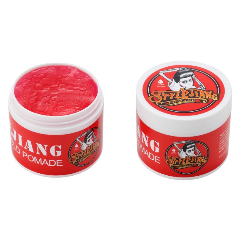 Edge Control Retro Hair Wax Pomade Skull Head Foreign Trade English Caramel Men Oil Head  120g Pomade