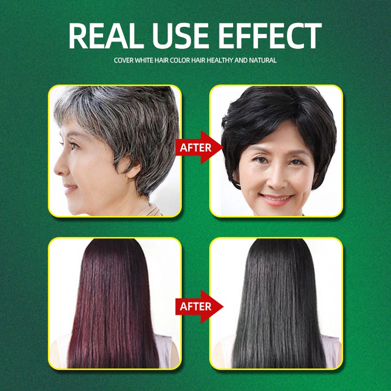 Wholesale Chinese Organic Herbal Hair Color Shampoo Black Hair Dye Permanent Lasting