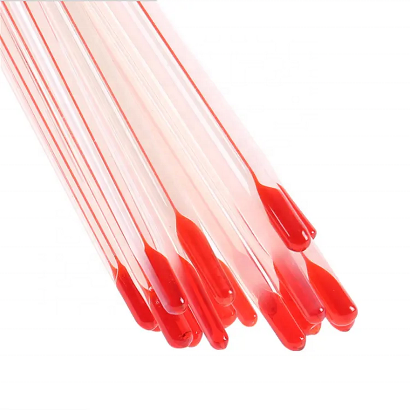 Glass Thermometer Manufacturer - OEM Custom Red Liquid Alcohol Thermometer