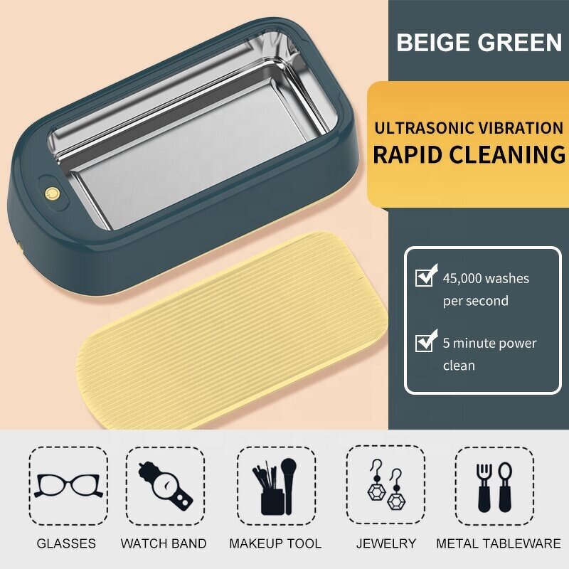 Mini Ultrasonic Cleaner Manufacturer - OEM Custom 300ml 640ml Jewelry Cleaner