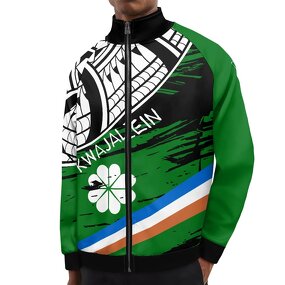 Men's Sweatshirt Jacket Manufacturer - OEM Street Wear Custom Kwajalein Comfortable Stand